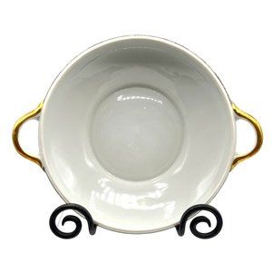 Noritake Chelsea Pattern 71432 Serving Bowl Roses Flowers Leaves Gold Details Ge